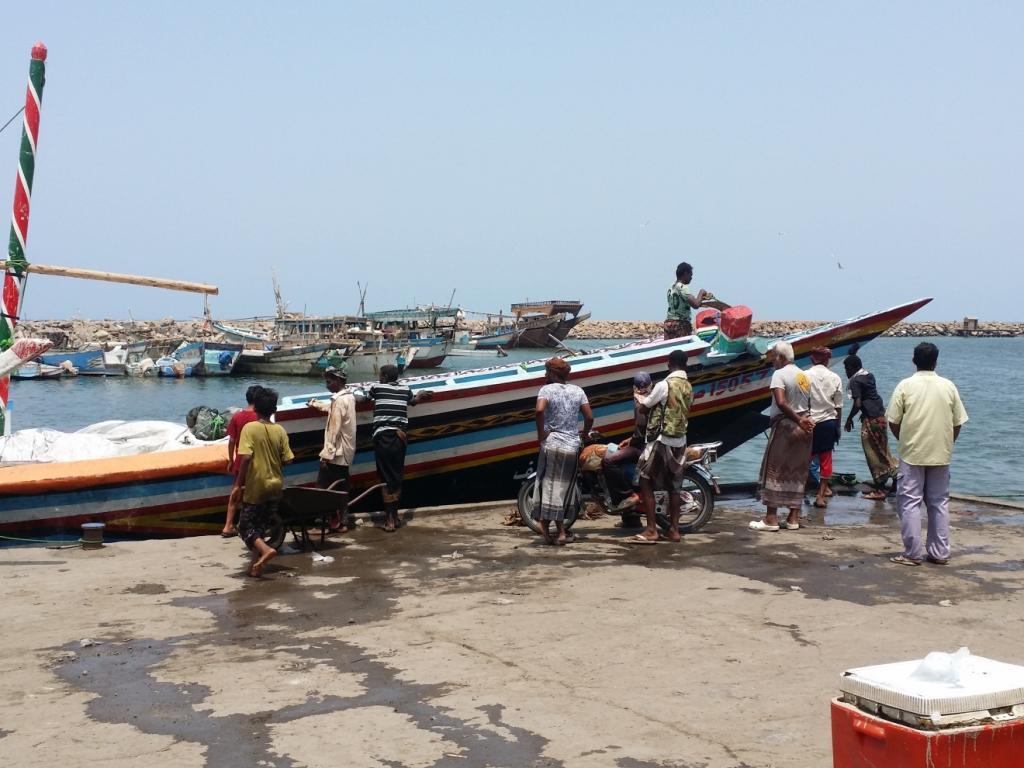 Fishing boat in port