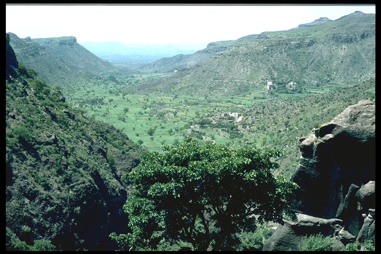 Lower Yemen, from Ba`dan towards the Qa`taba plain, 1974 (Mundy)